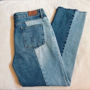 BDG Jessye Button-Fly Two-Tone Cropped Jean